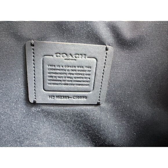 COACH Nina Large Light Blue Bag Classy Elegant Leather Purse - Picture 6 of 9